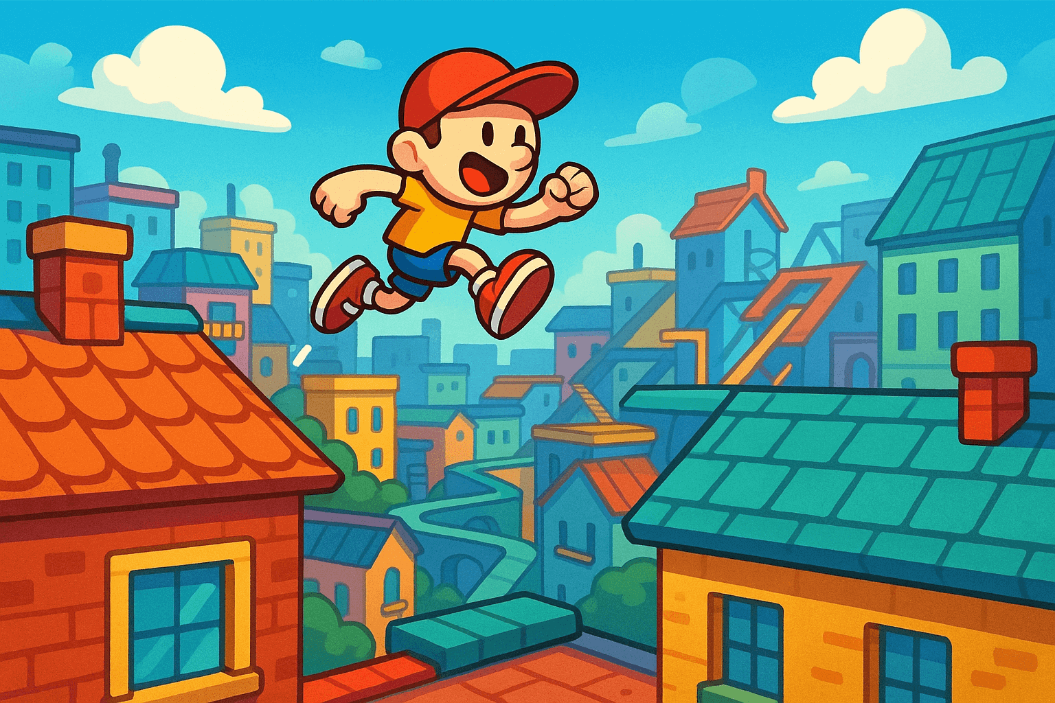 City Rooftop Parkour